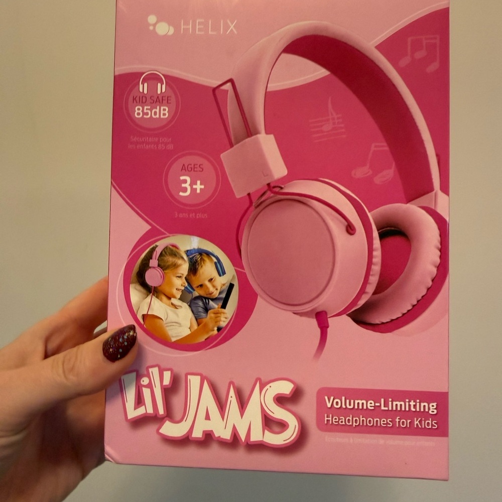 Helix Lil' Jams On-Ear Pink Headphones